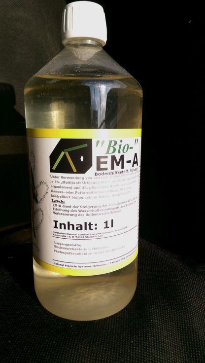 "Bio"-EM-A hellblond, 1l-Flasche, Effektive Mikroorganismen aktiviert, hell (Kopie)
